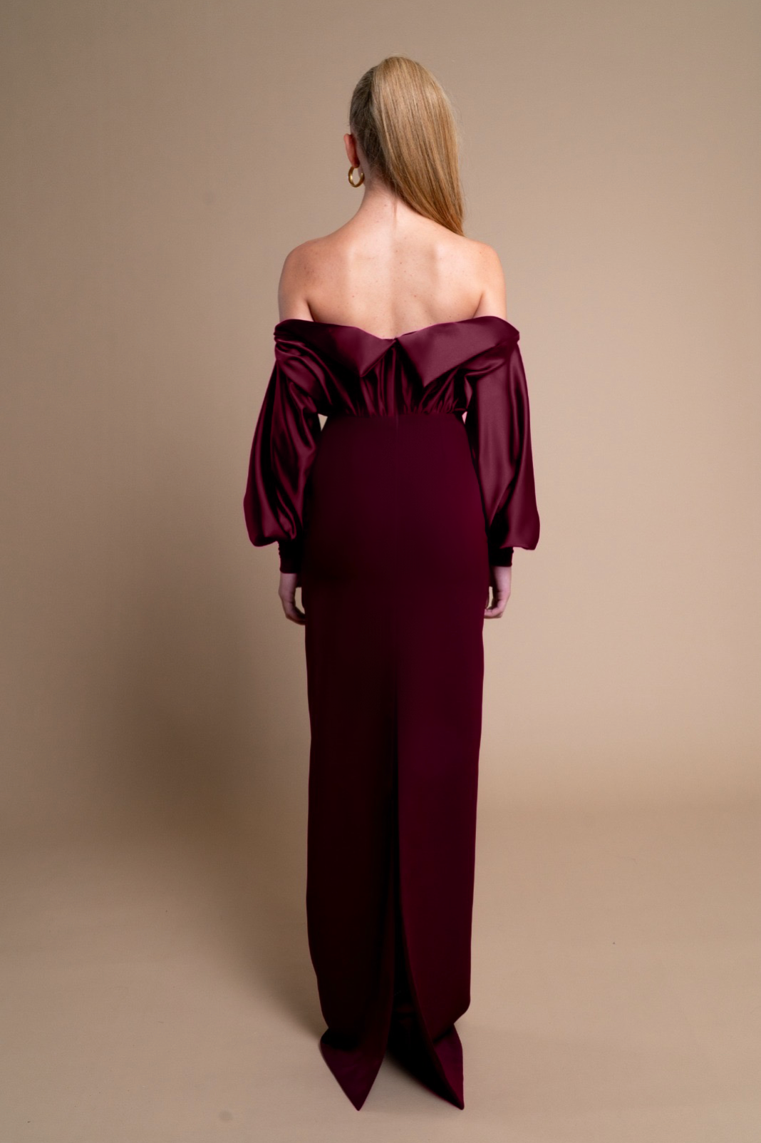 Vestido Nayade Burdeos