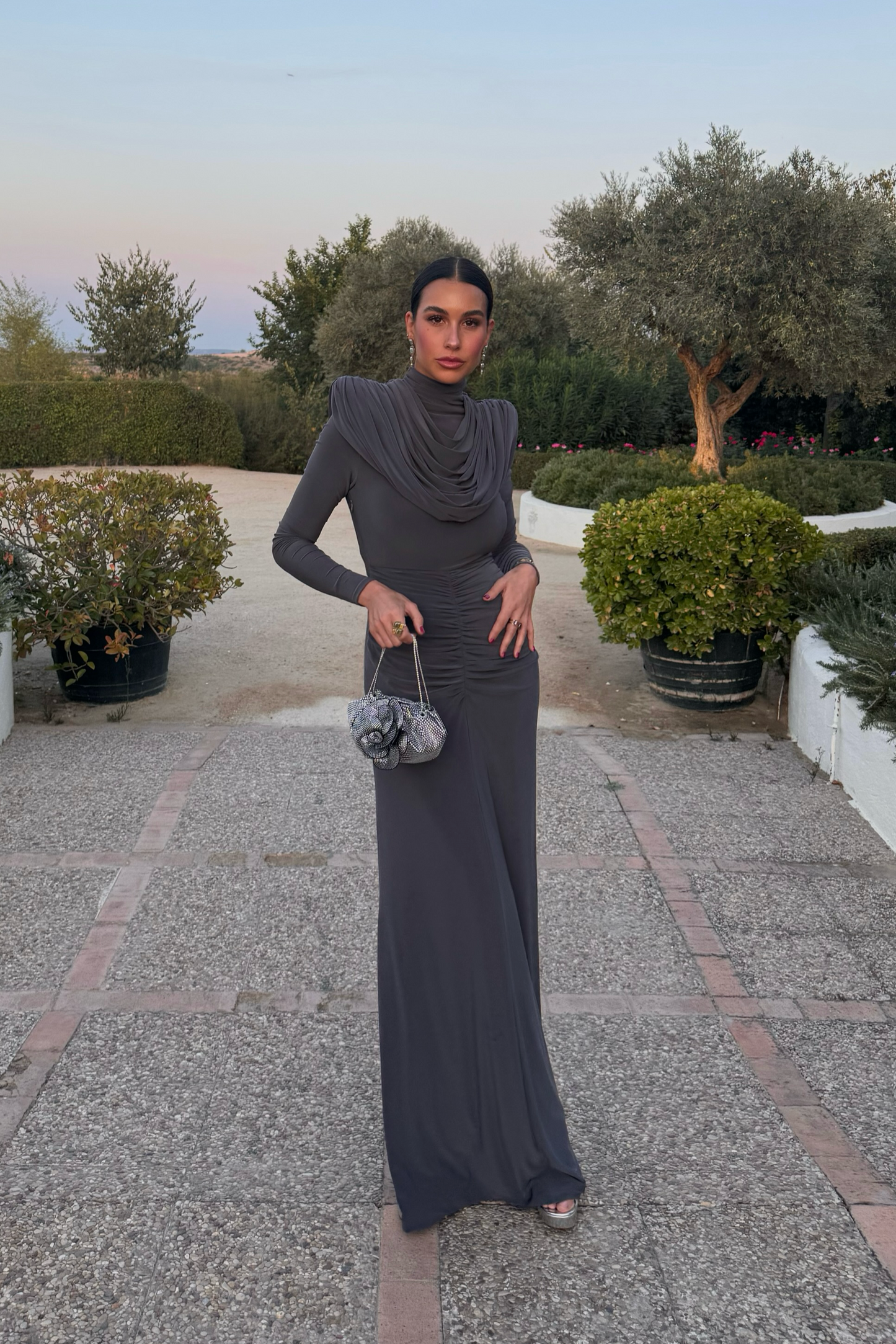 Vestido Diana Plomo