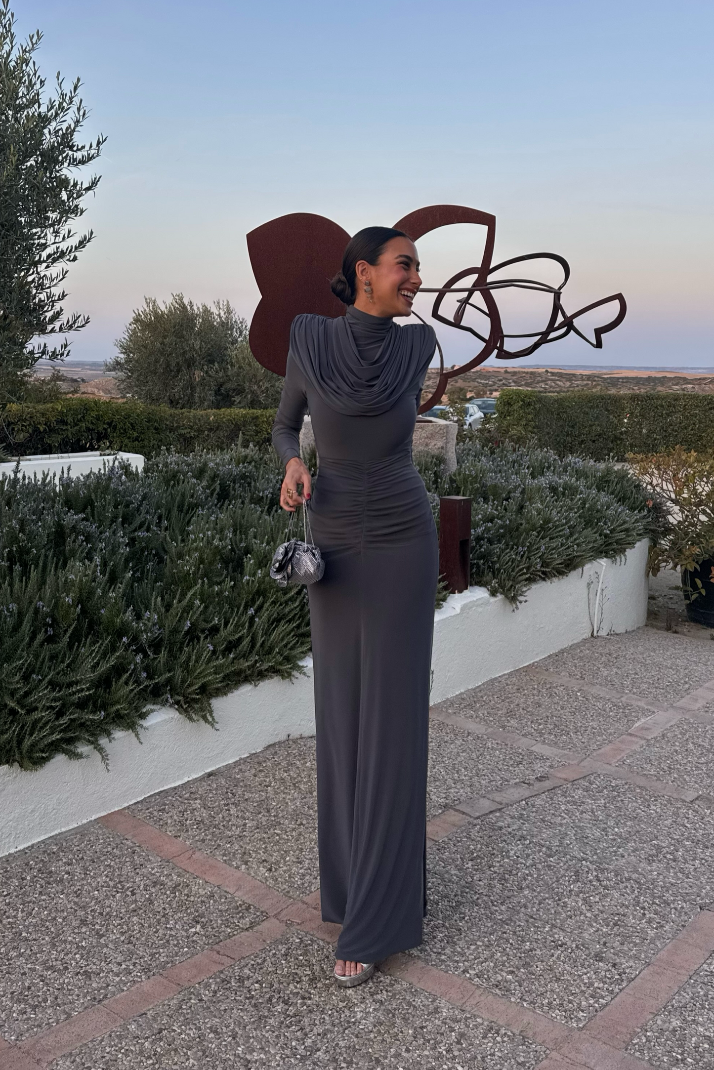 Vestido Diana Plomo