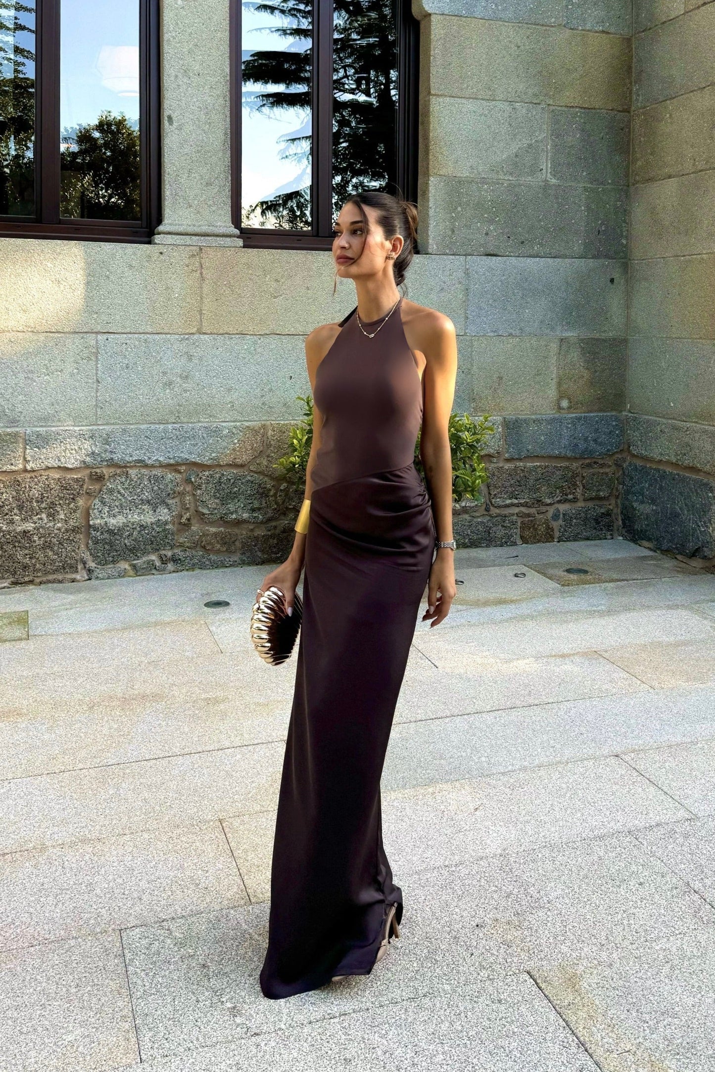 Vestido Agatha Marrón