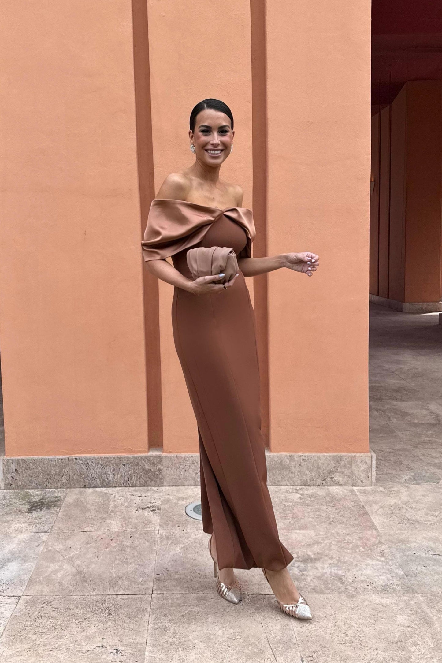 Vestido Zenya Caramelo