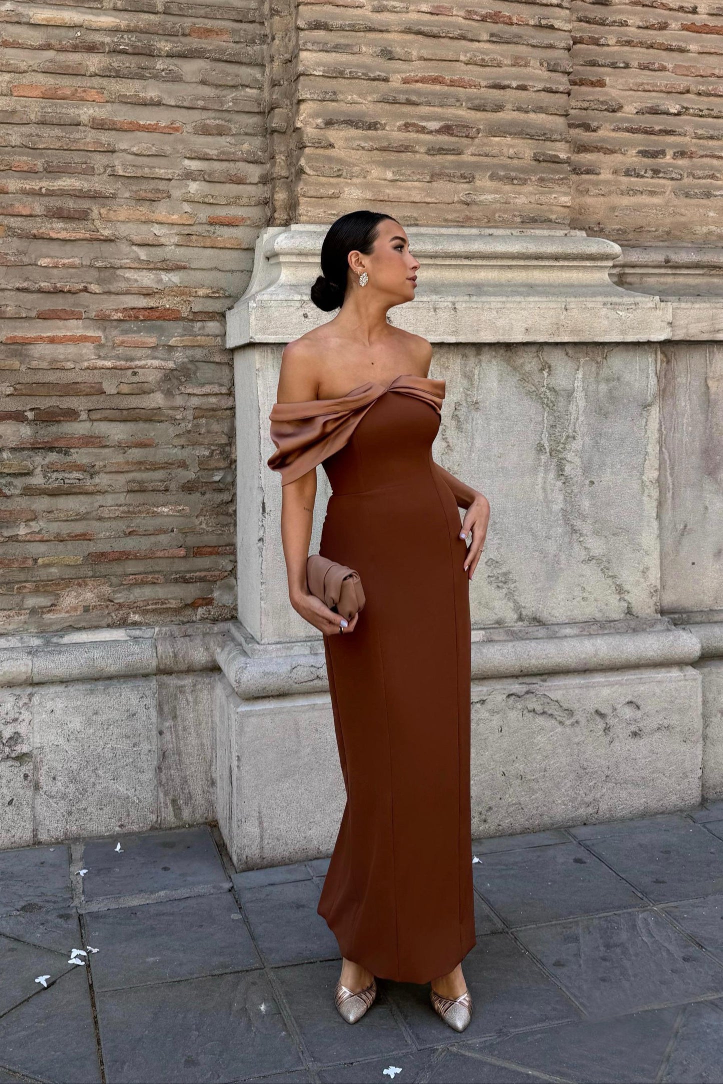 Vestido Zenya Caramelo