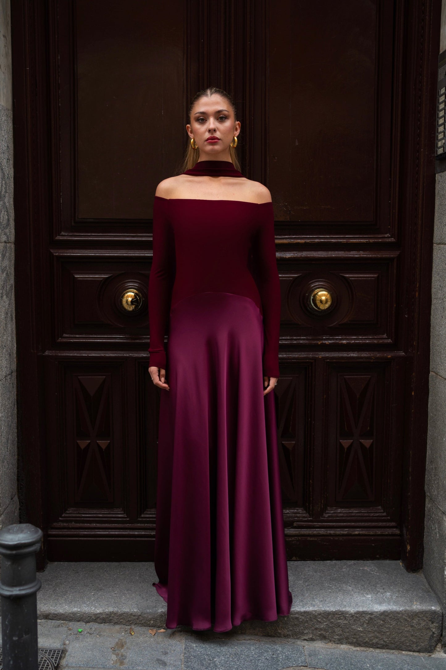 Vestido Gema Burdeos