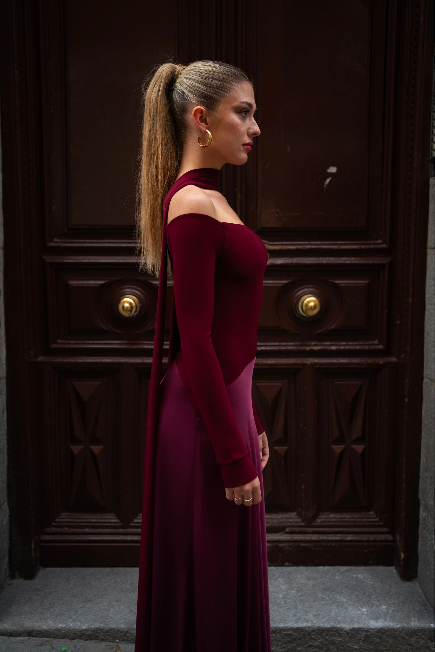 Vestido Gema Burdeos