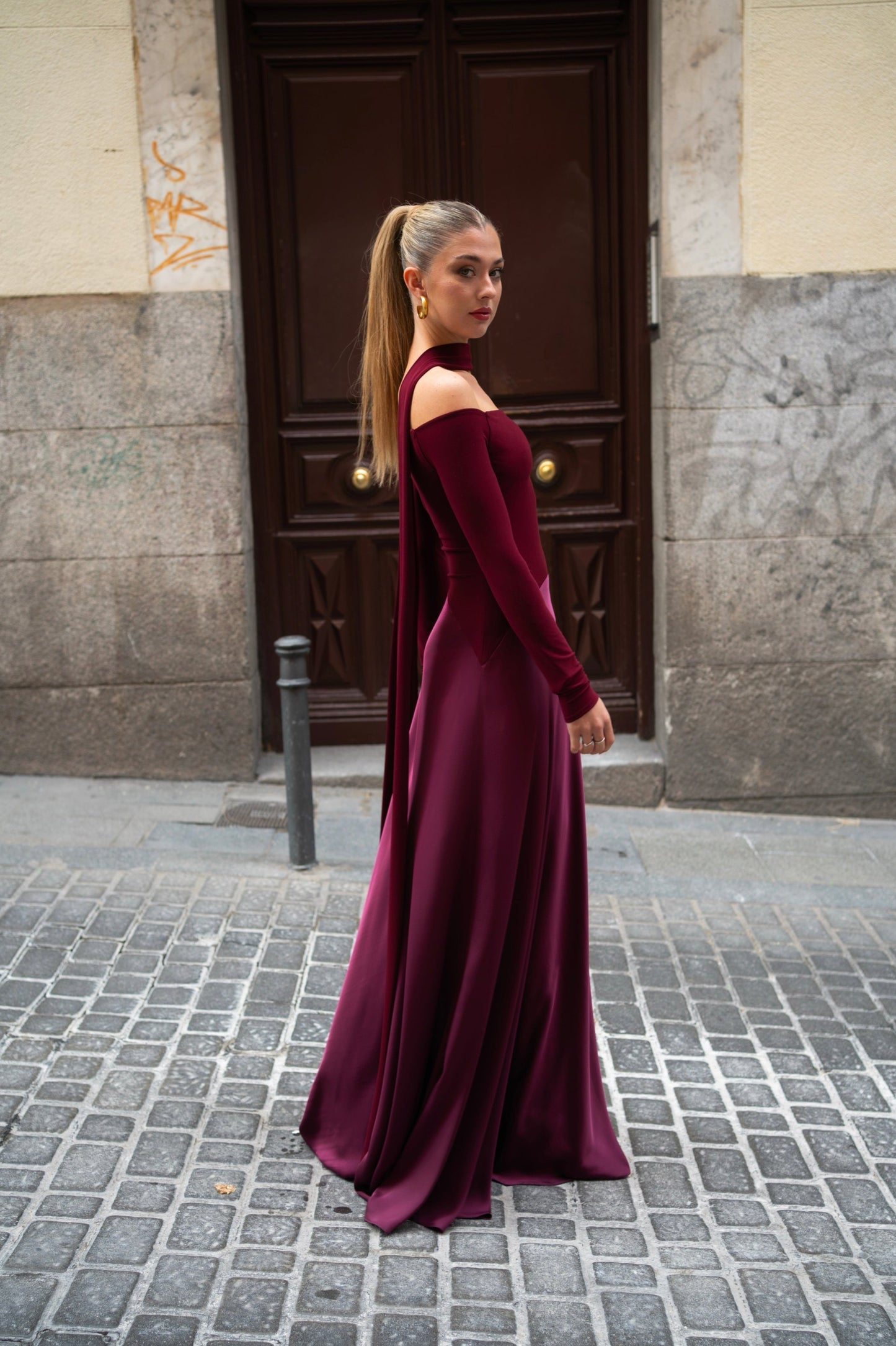 Vestido Gema Burdeos