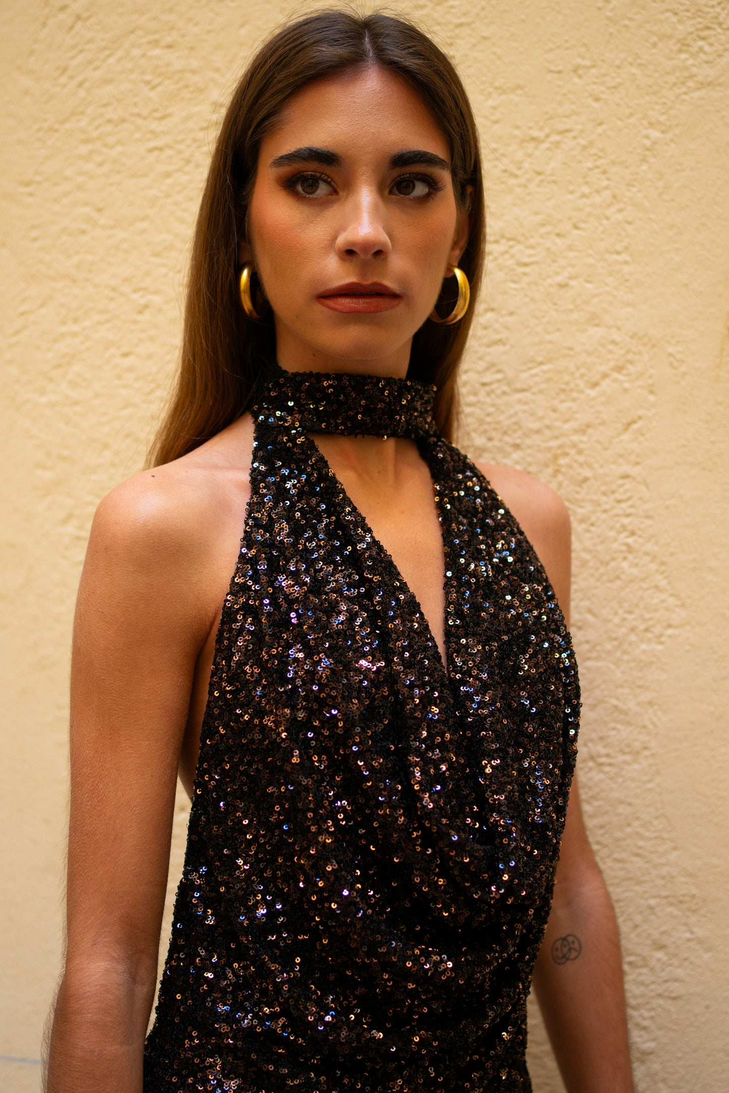 Vestido Selene Marrón