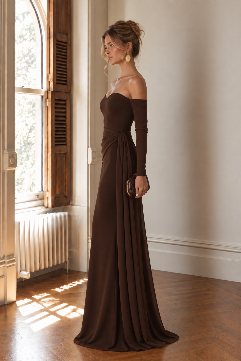 Vestido Marilyn Marrón Chocolate