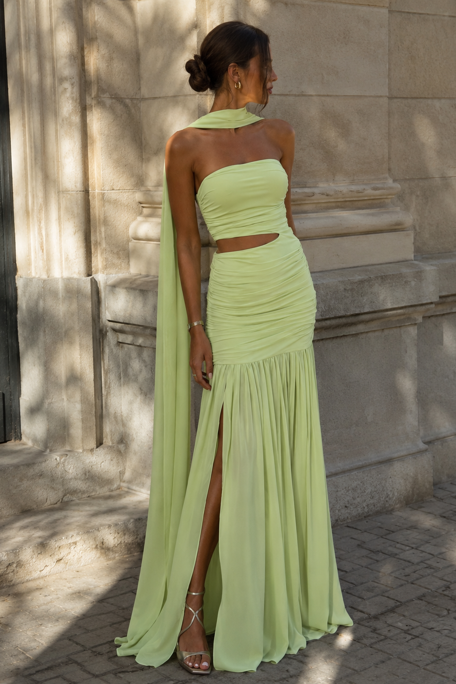 Vestido Ámbar Verde Menta