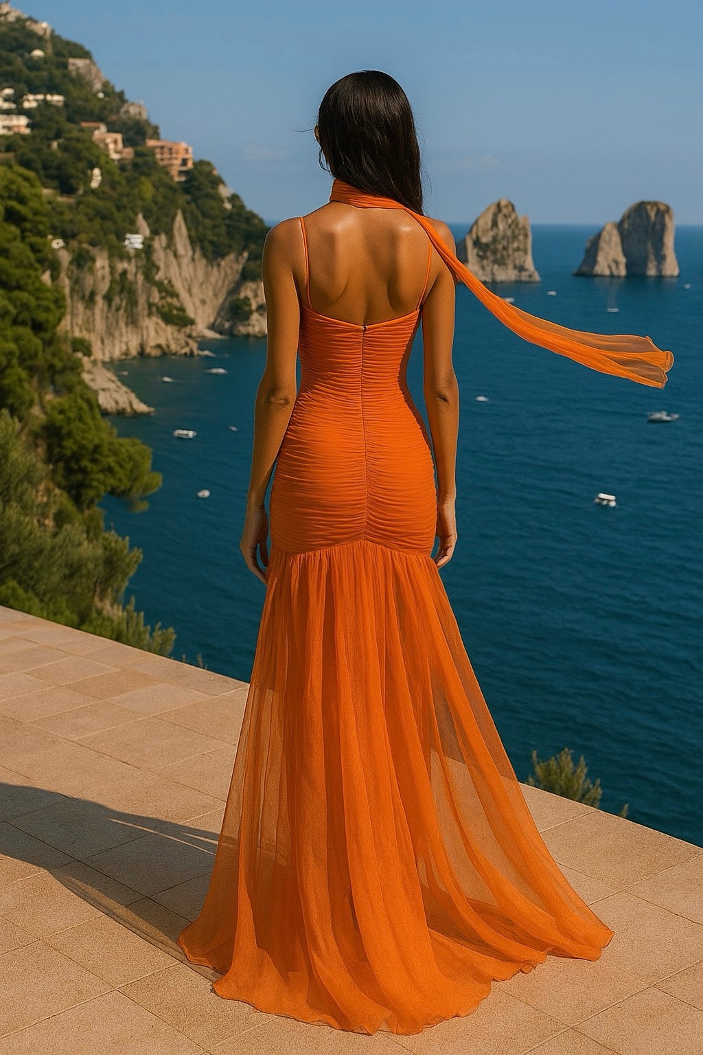 Vestido Isola Naranja