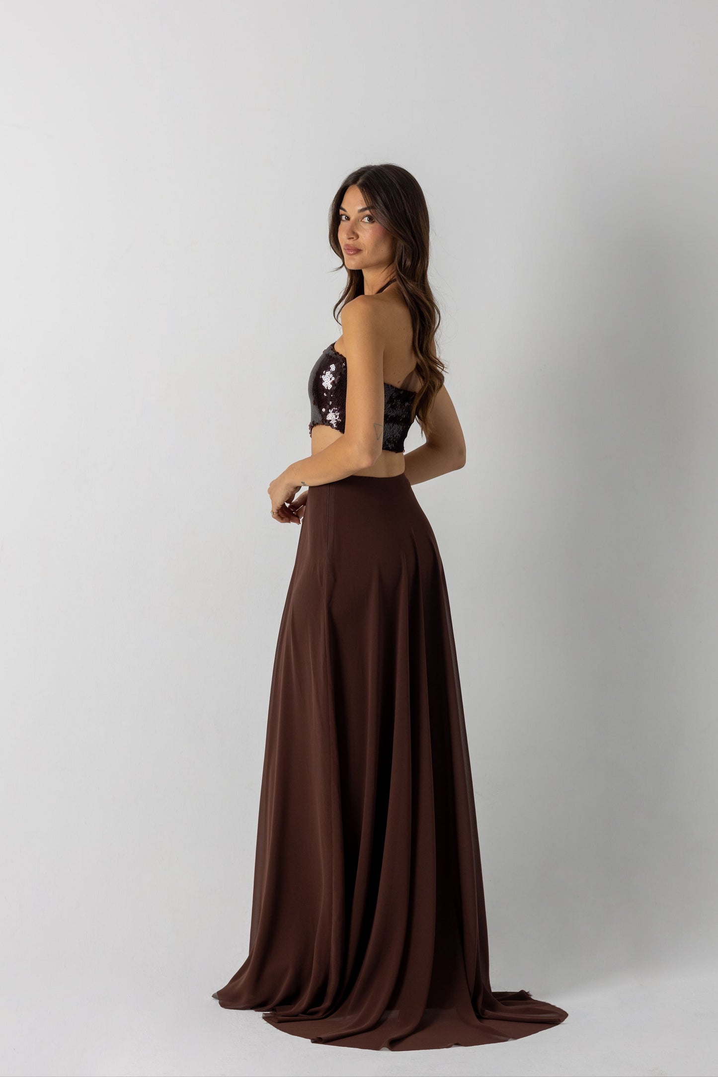 Vestido Chiara Marrón Chocolate