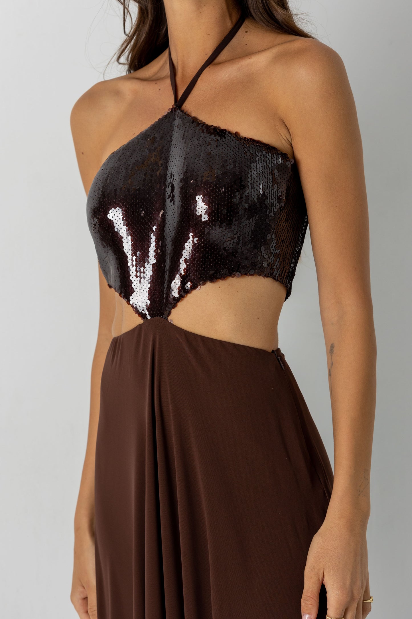 Vestido Chiara Marrón Chocolate