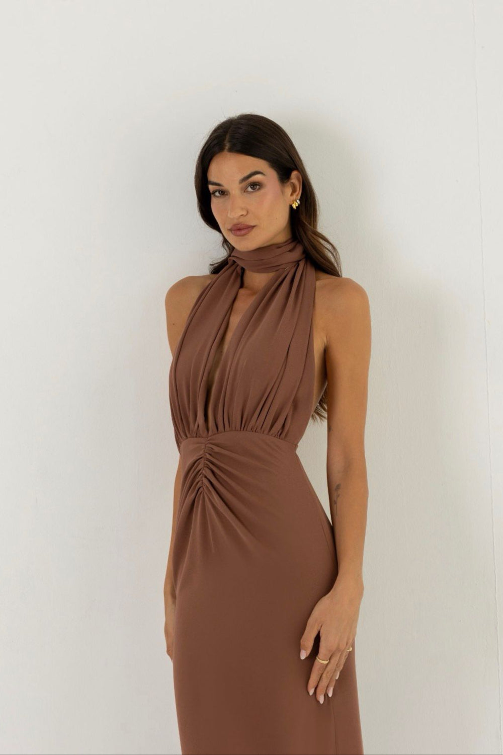 Vestido Terracota Mocha Mousse
