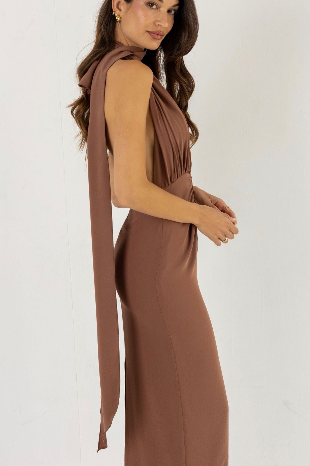 Vestido Terracota Mocha Mousse