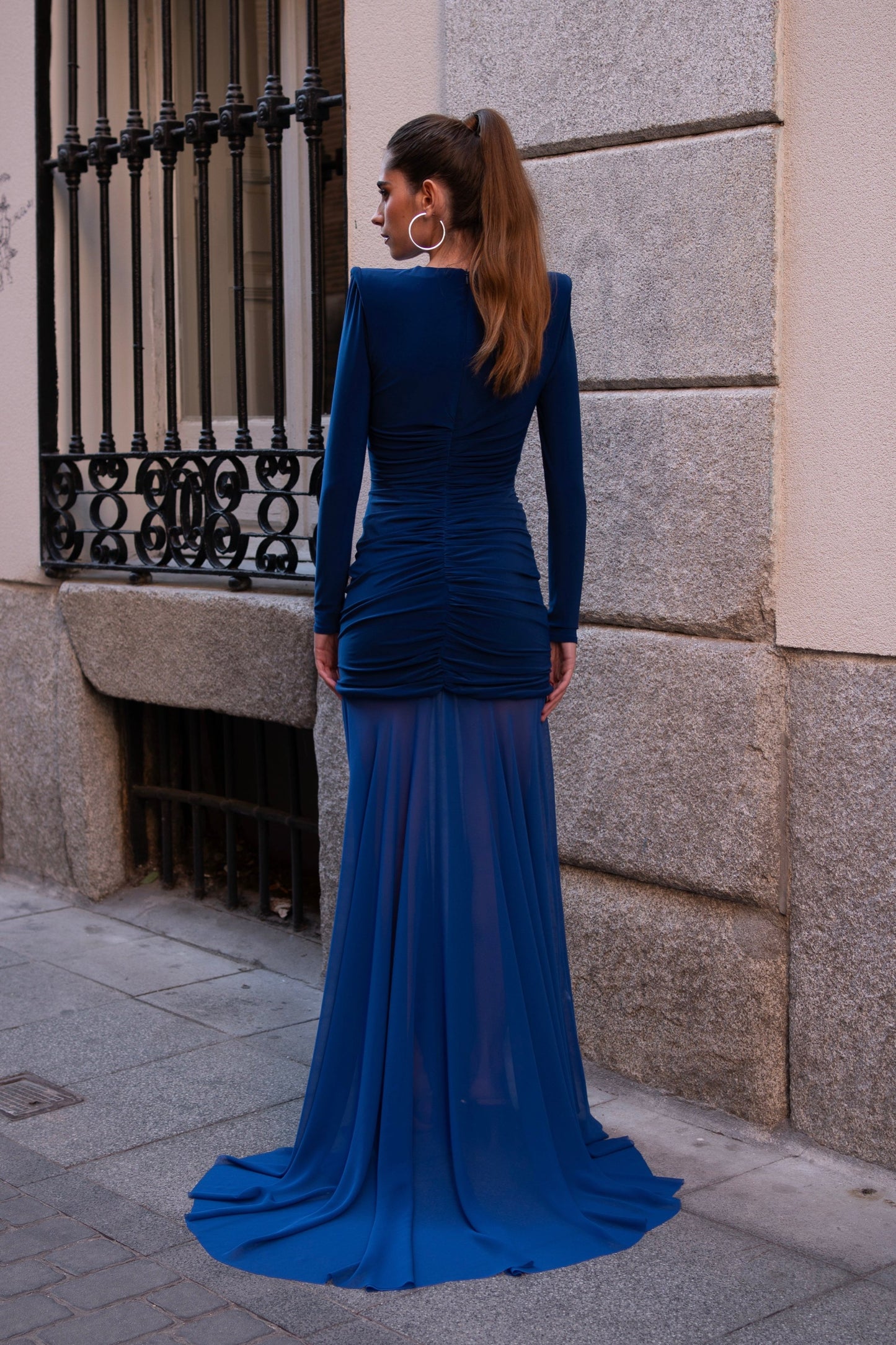 Vestido Elara Azul Marino