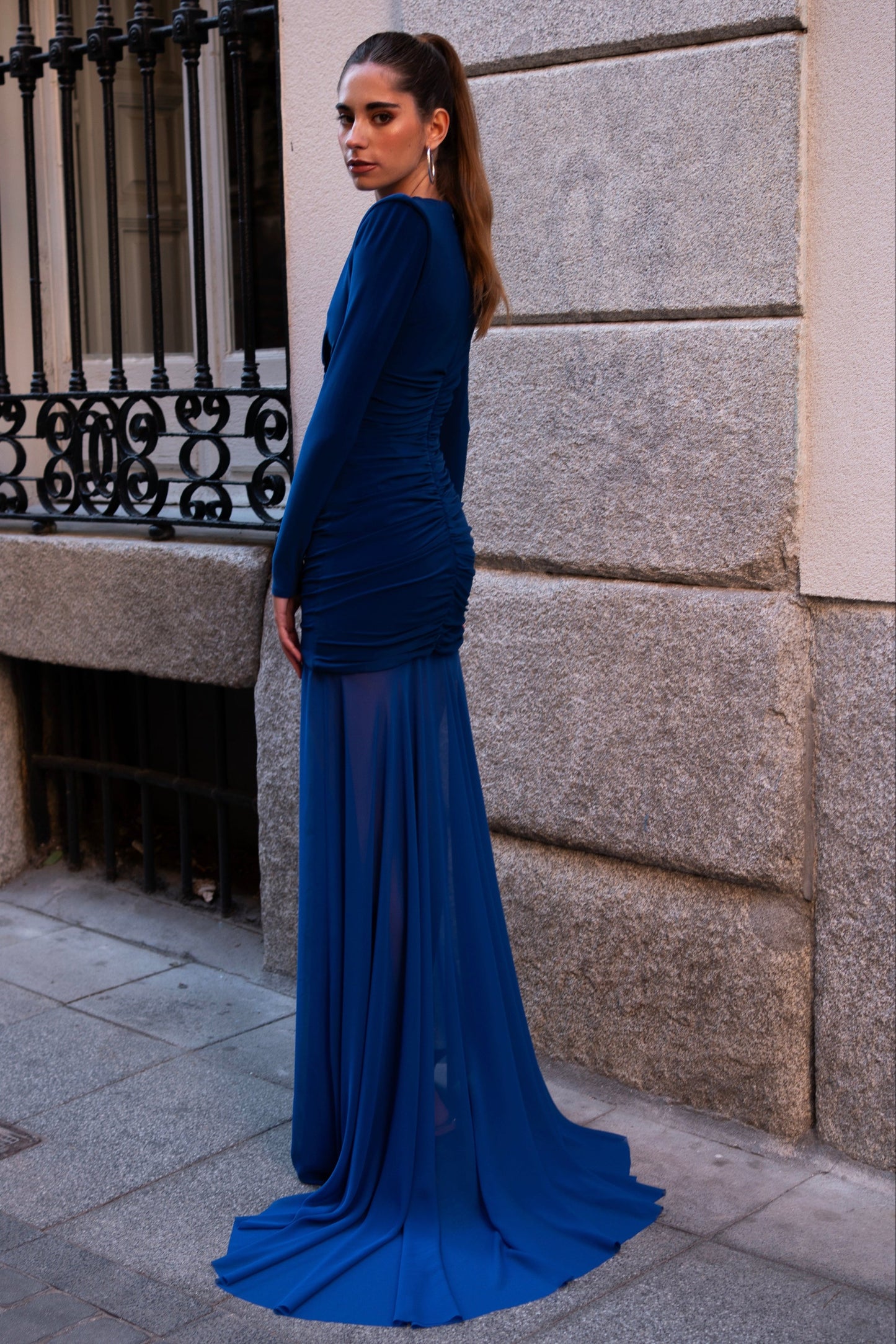Vestido Elara Azul Marino