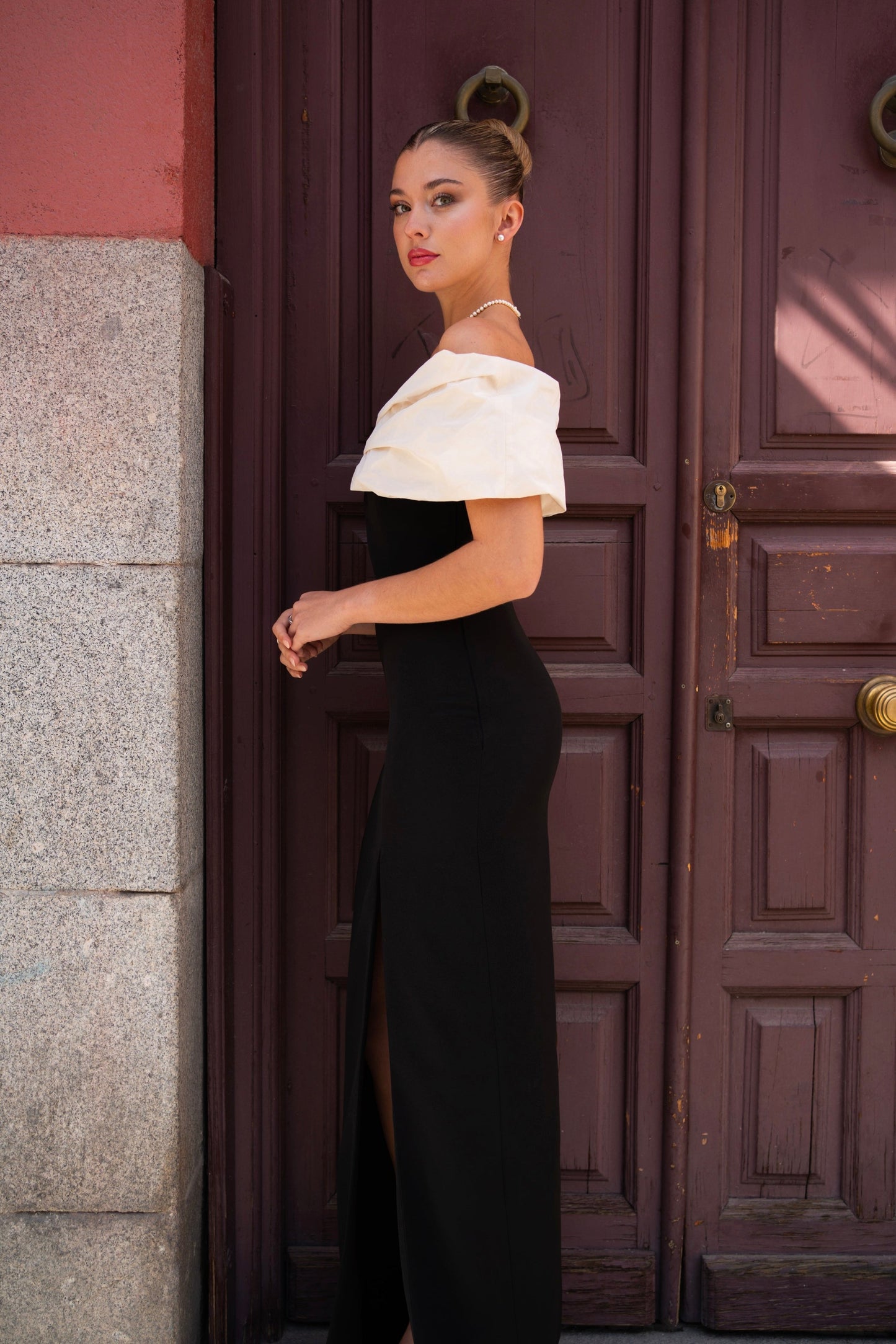 Vestido Luna Blanco y Negro