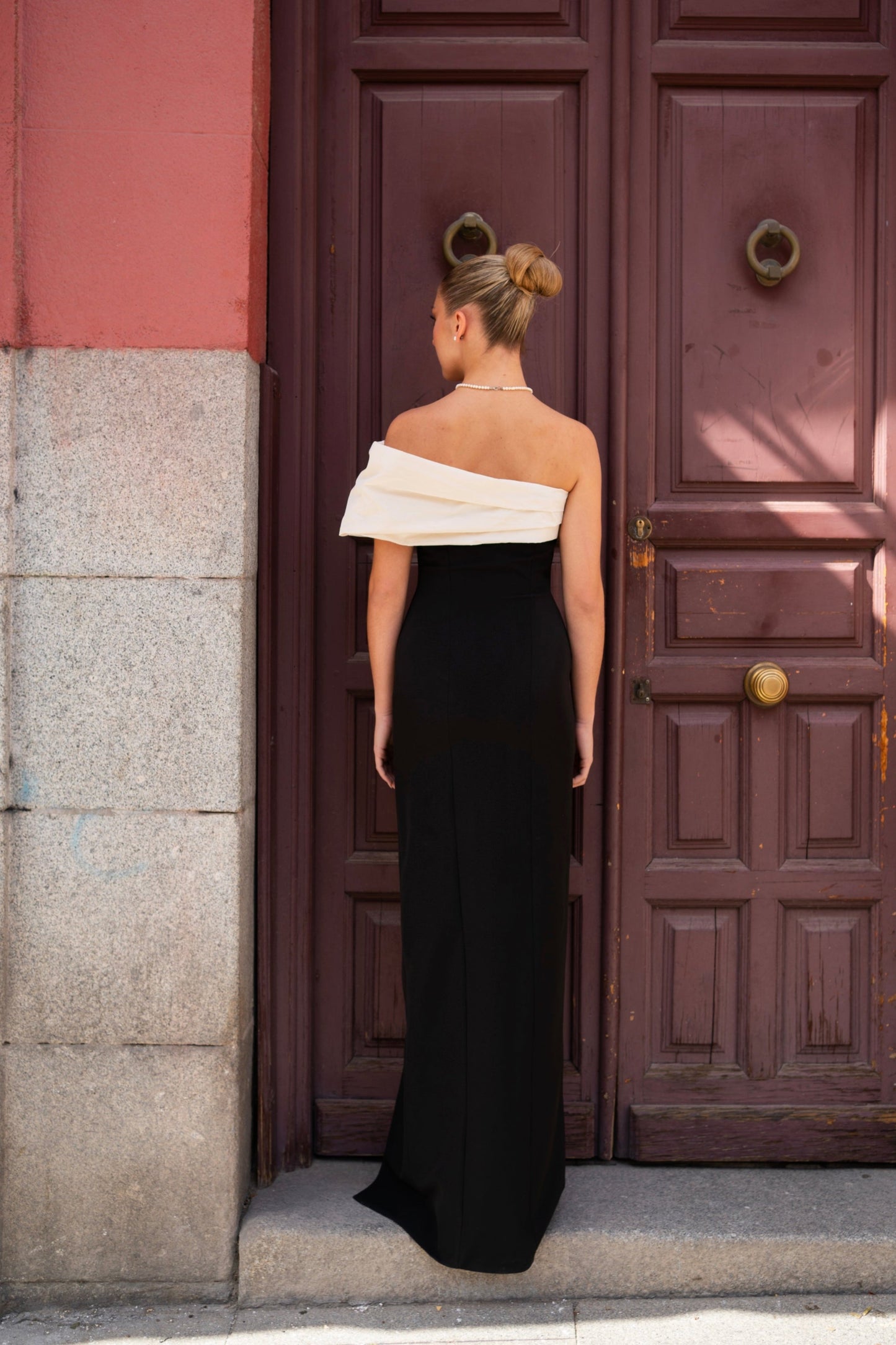 Vestido Luna Blanco y Negro