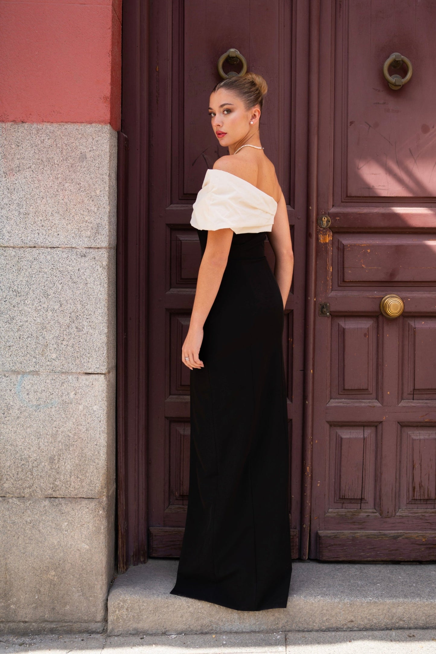 Vestido Luna Blanco y Negro