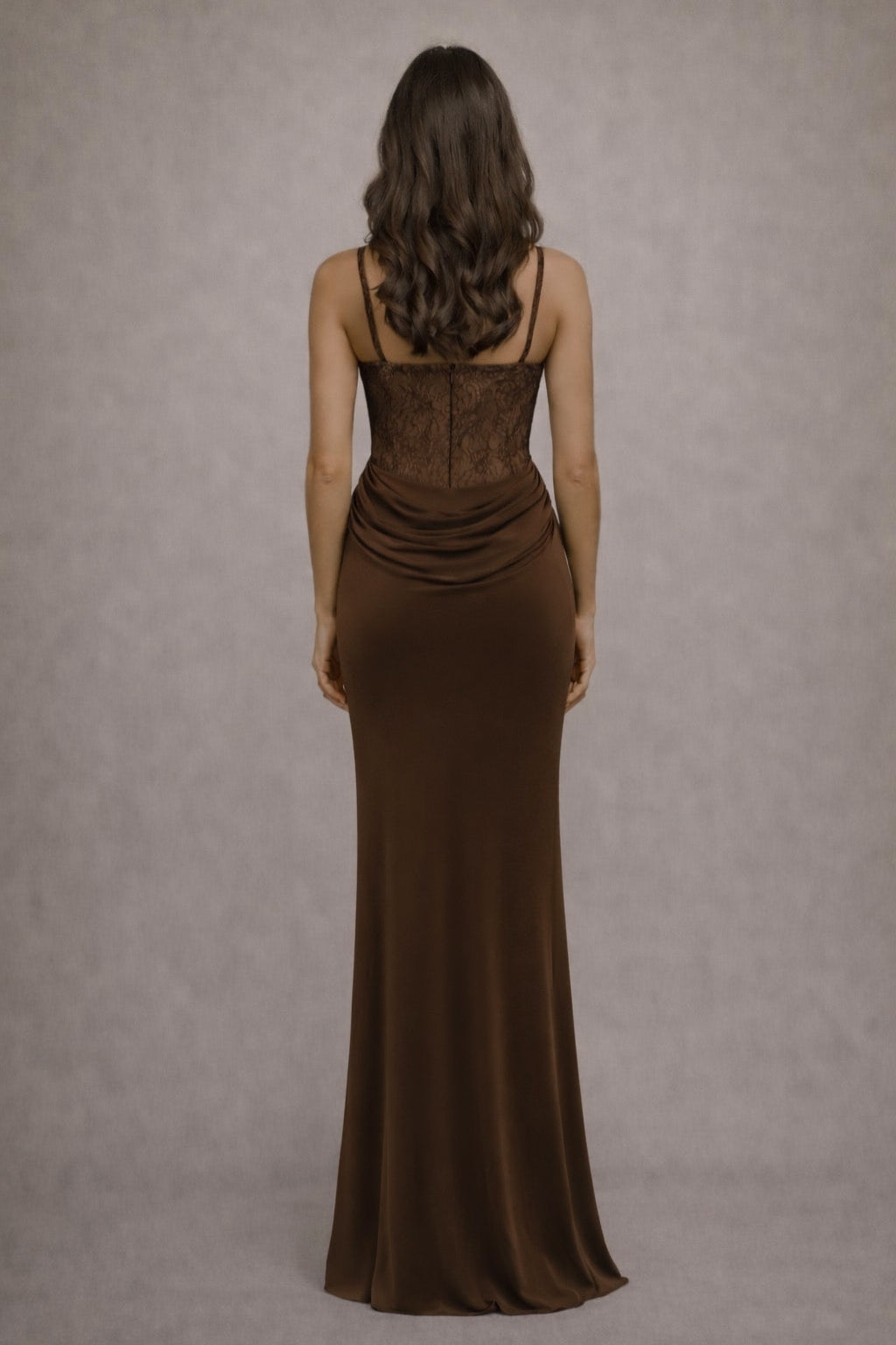 Vestido Zaina Marrón