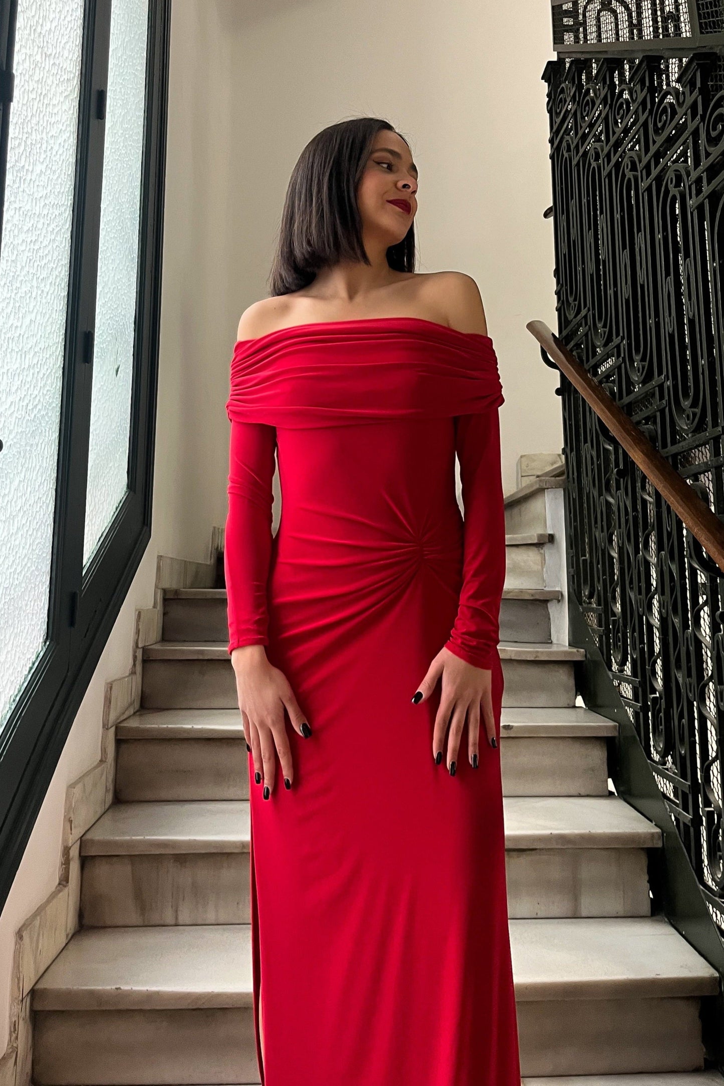 Vestido Camelia Rojo