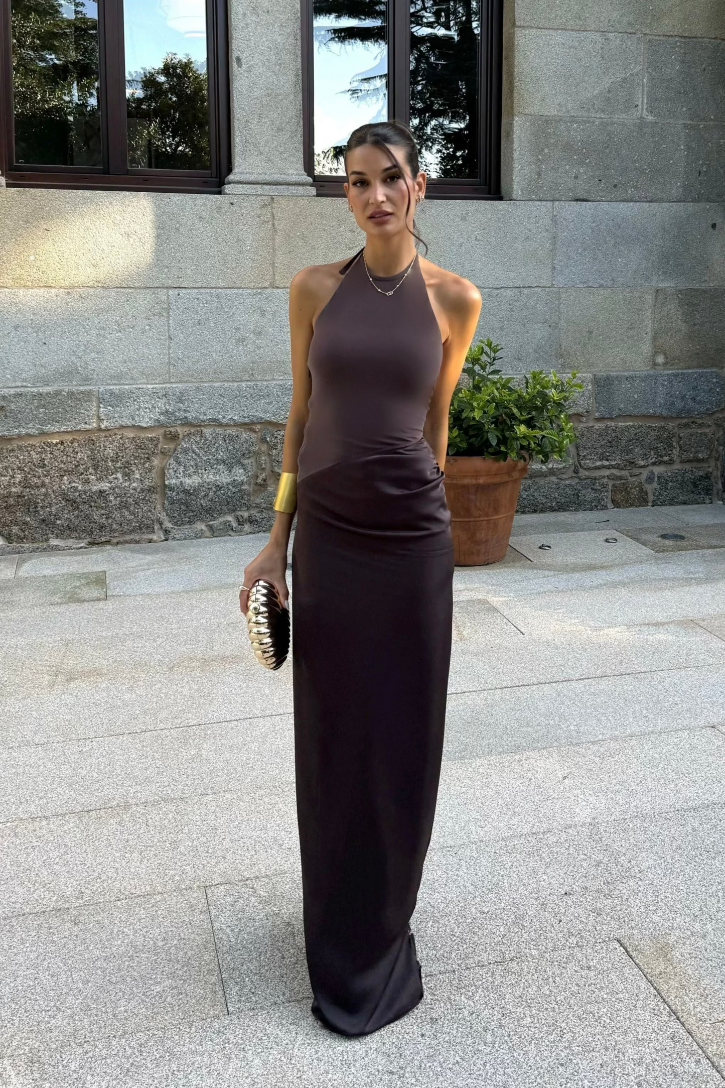 Vestido Agatha Marrón