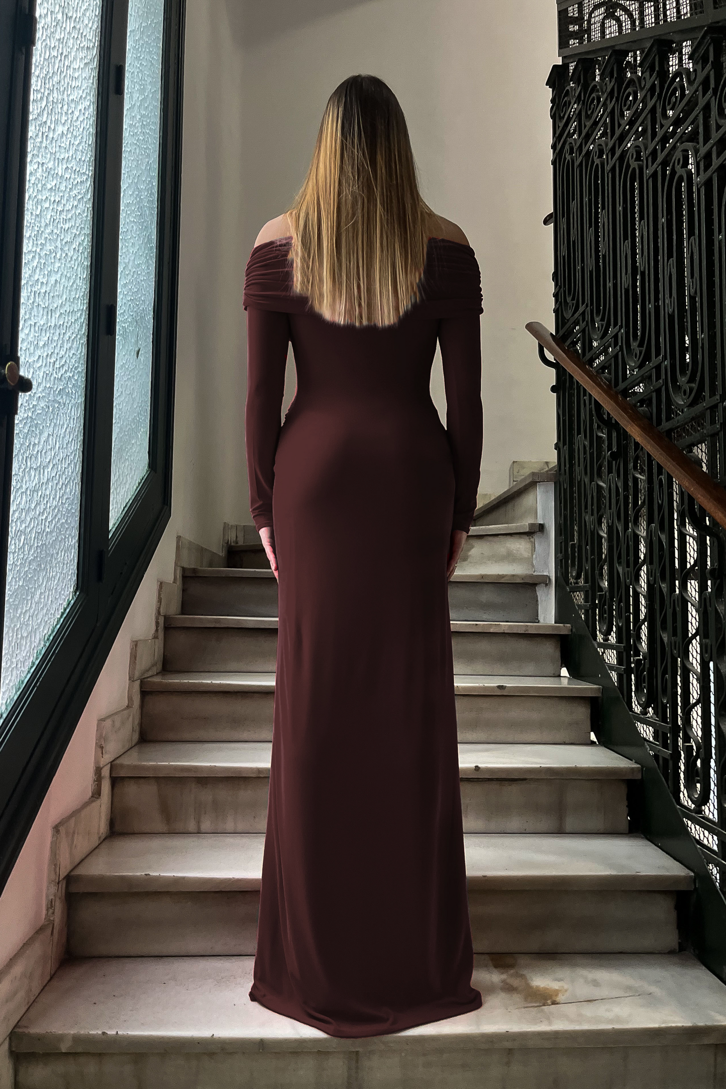 Vestido Camelia Marrón
