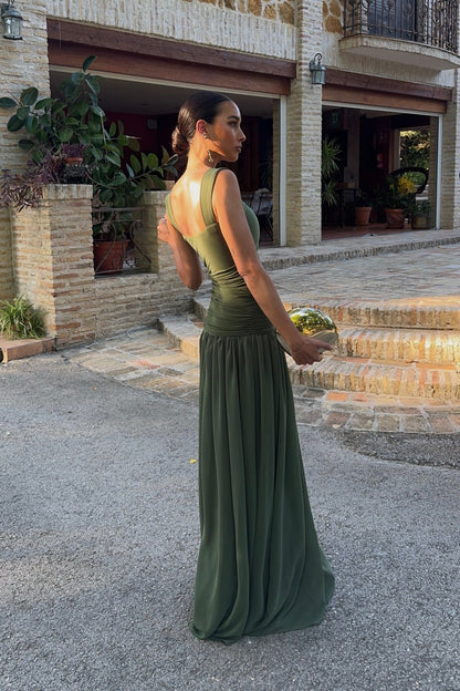 Vestido Lina Caqui