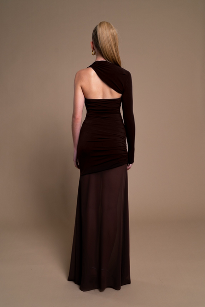 Vestido Íside Marrón Chocolate