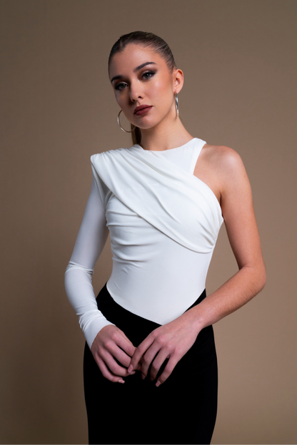 Vestido Hipnos Blanco Y negro