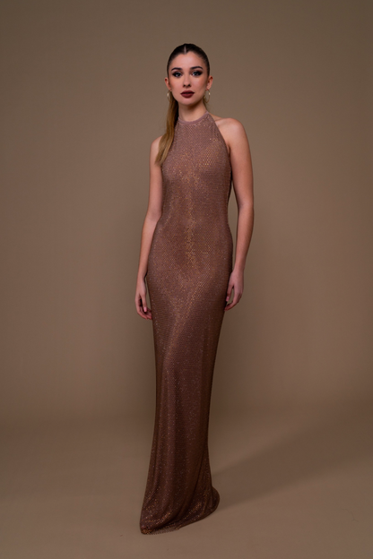 Vestido Calíope Dorado