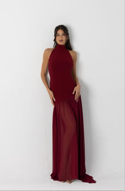 Ambar Burgundy Dress
