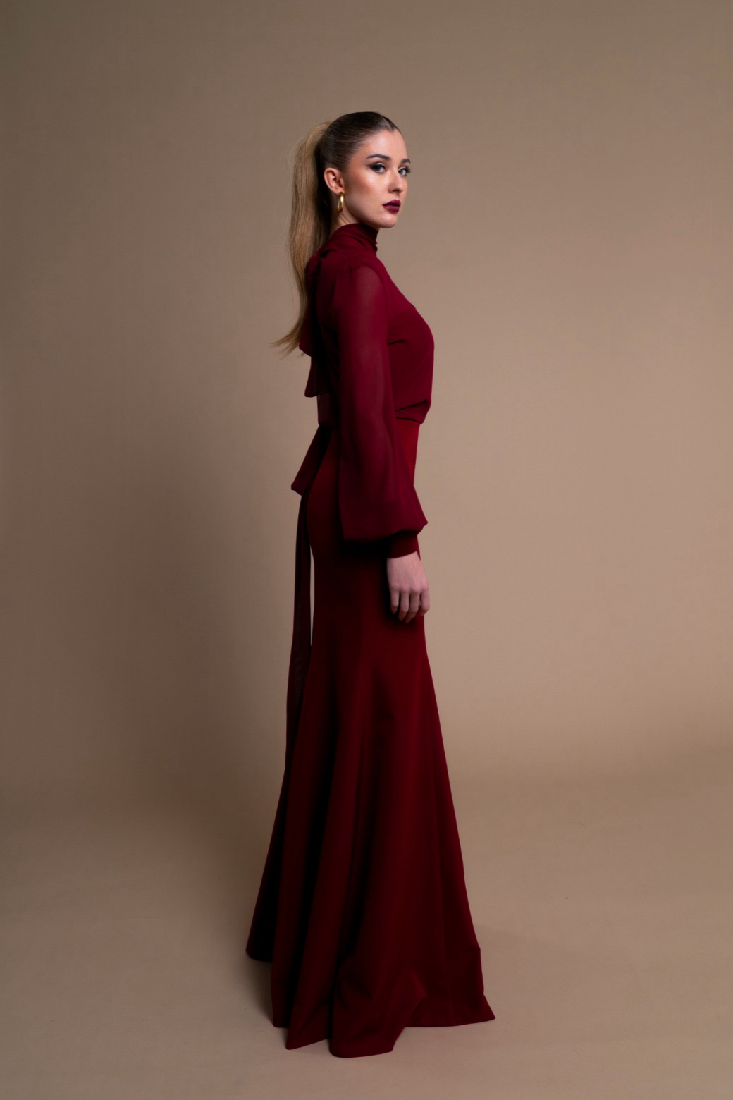 Vestido Aelia Burdeos