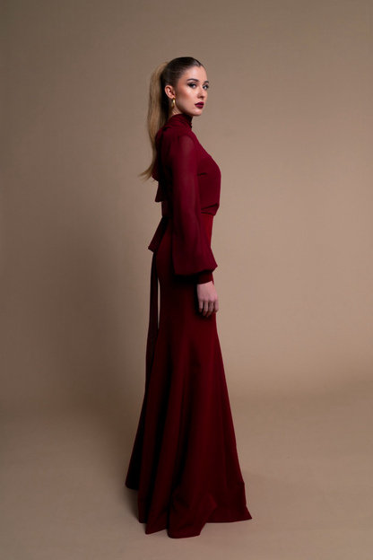 Vestido Aelia Burdeos