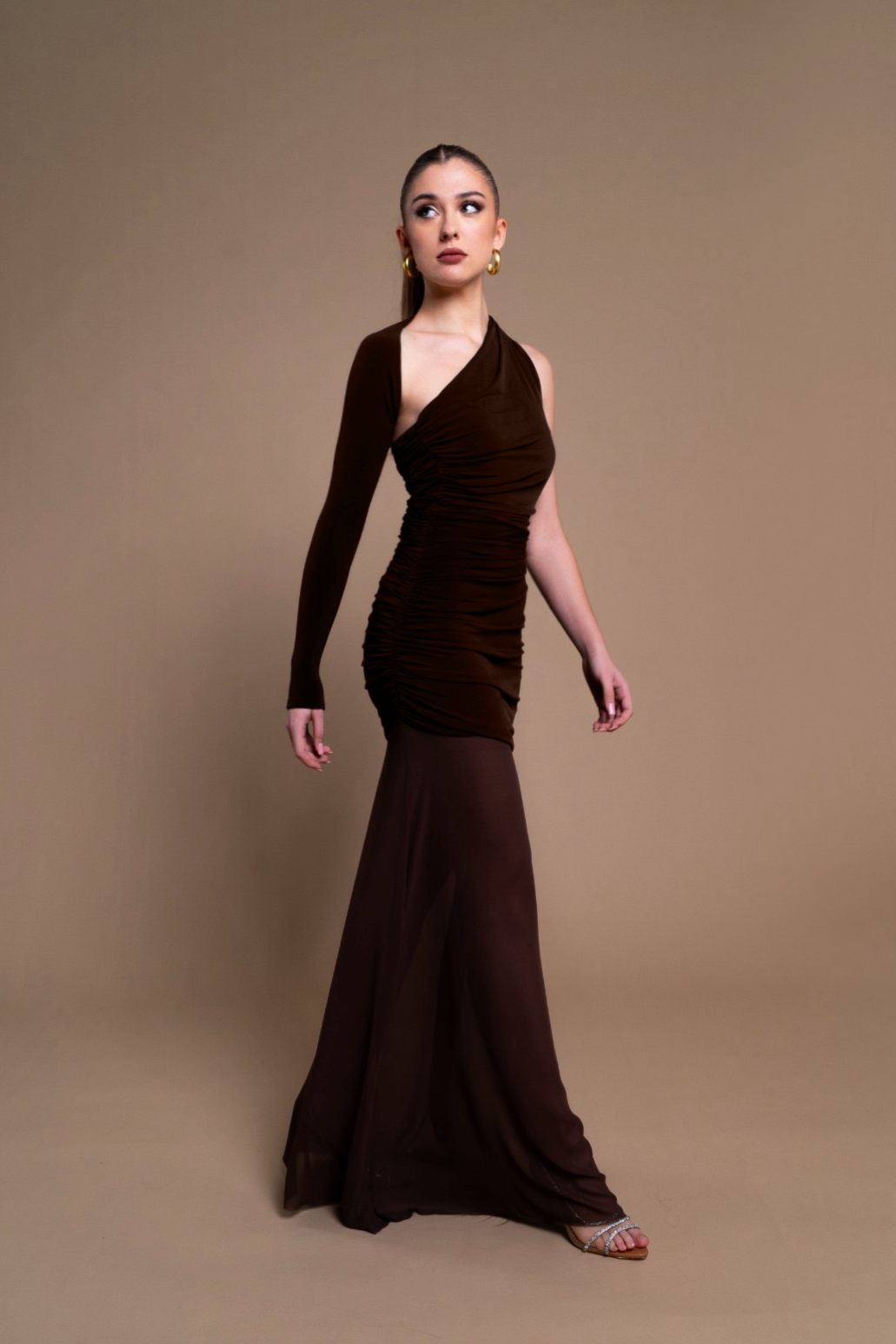 Vestido Íside Marrón Chocolate