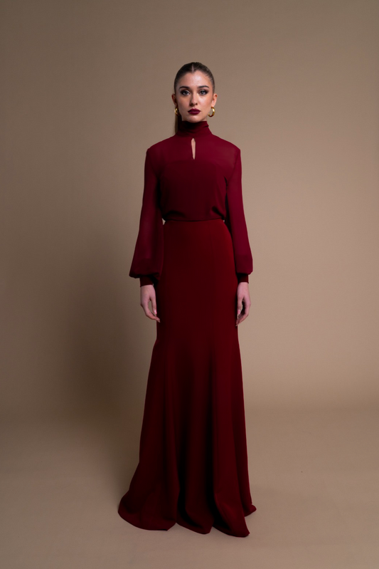 Vestido Aelia Burdeos