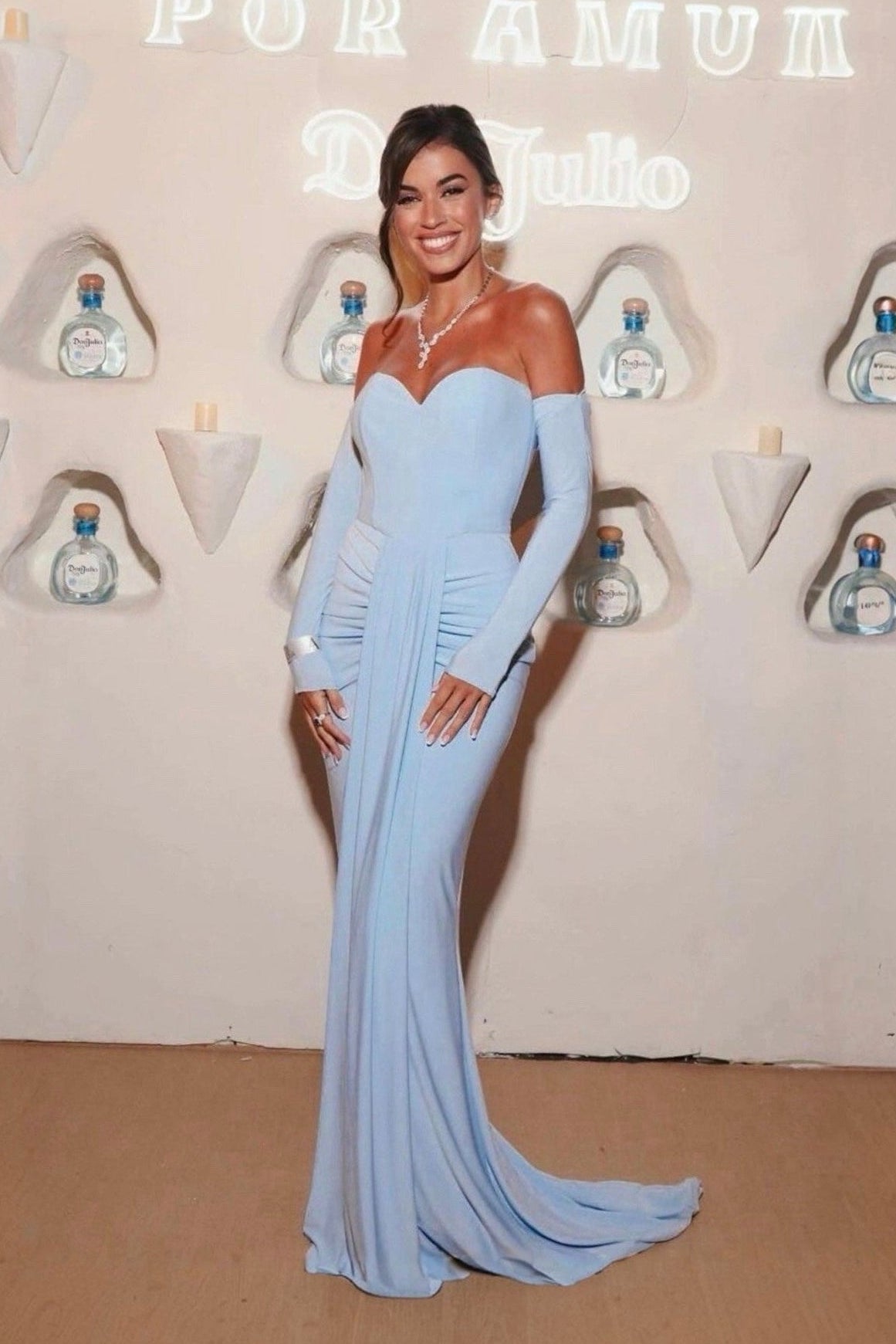 Vestido Rocío Azul Celeste