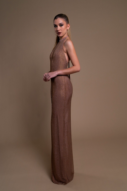 Vestido Calíope Dorado