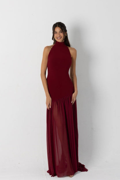 Ambar Burgundy Dress