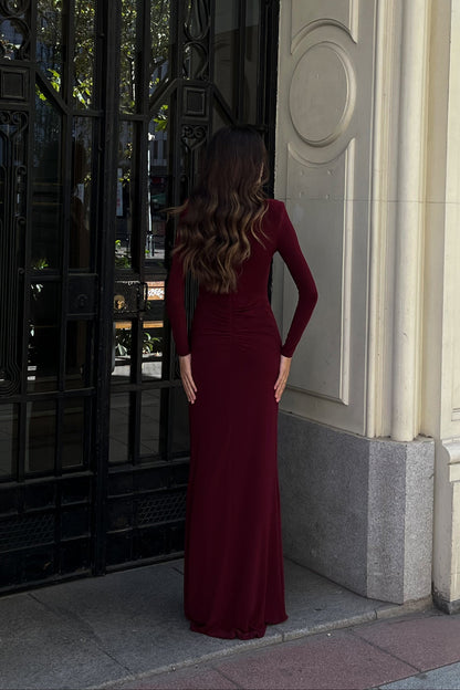 Vestido Audrey Burdeos Oscuro