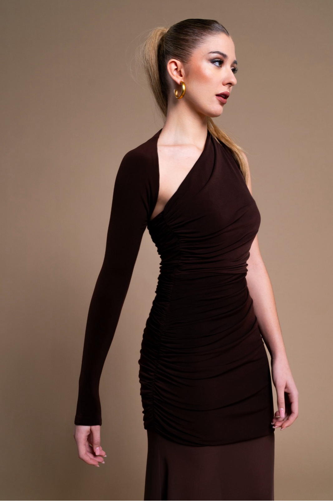 Vestido Íside Marrón Chocolate