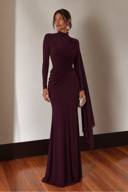 Vestido Isaura Berenjena