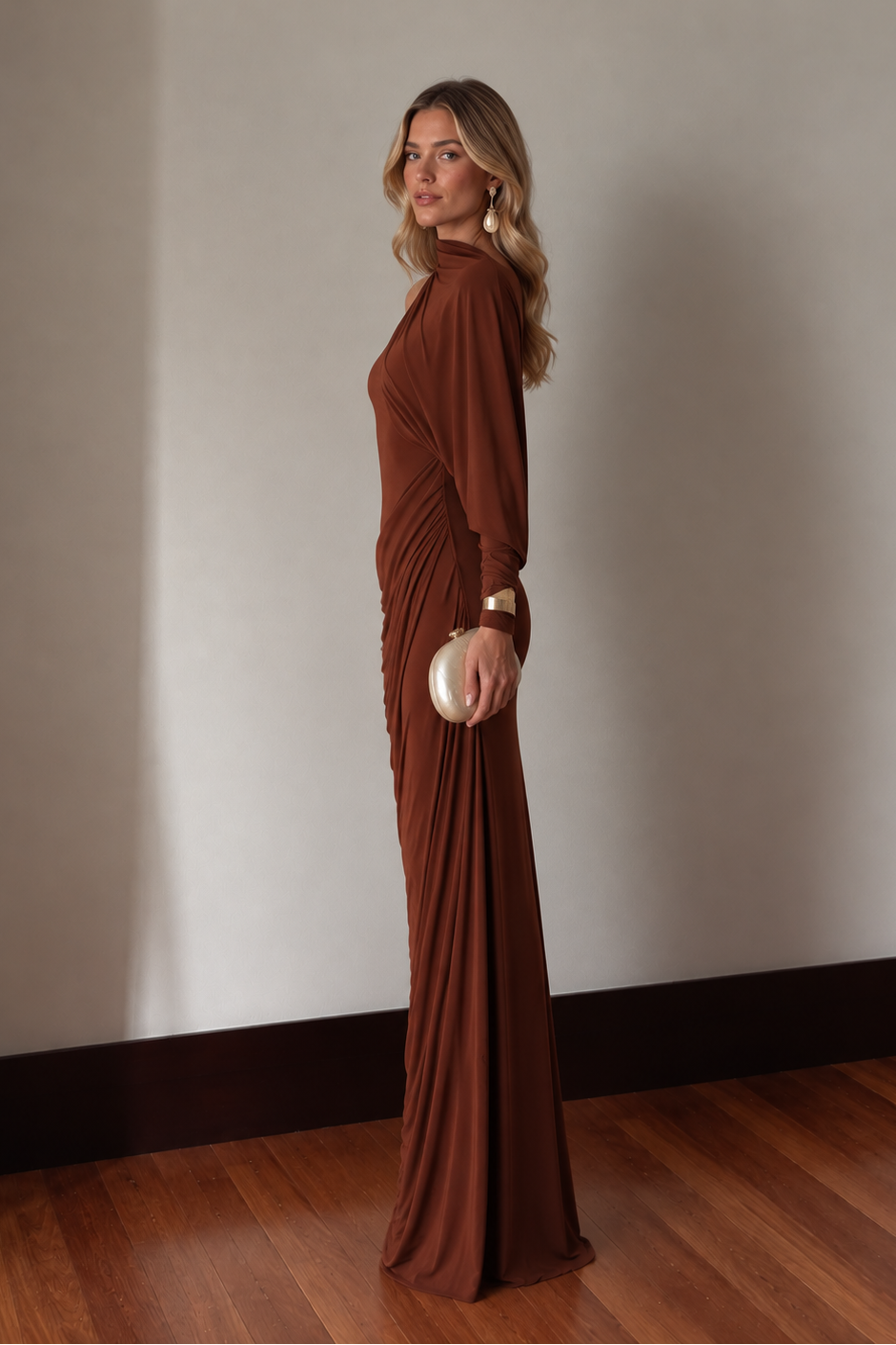 Vestido Catarina Caramelo