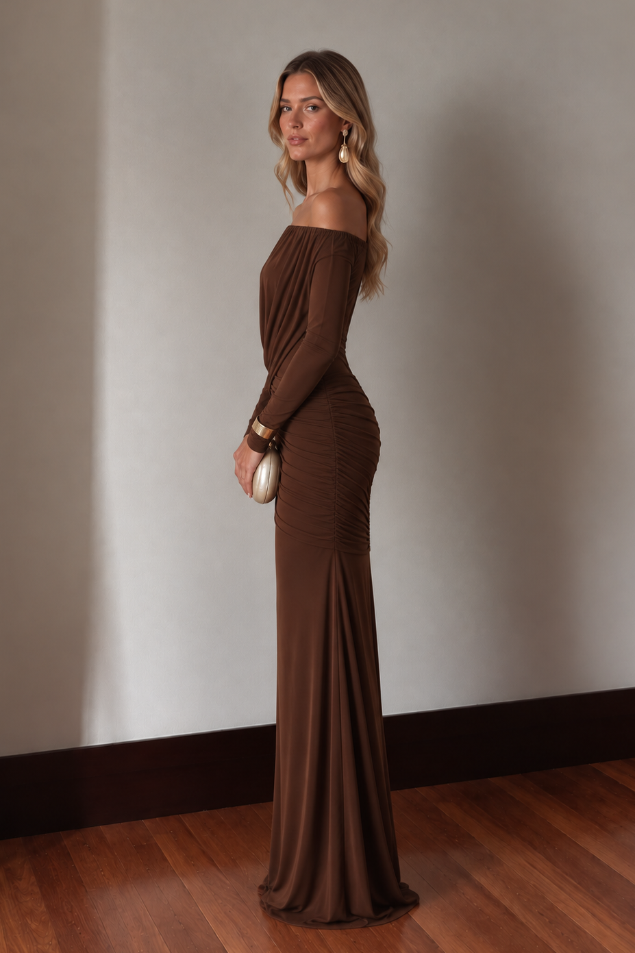 Vestido Joanna Marrón
