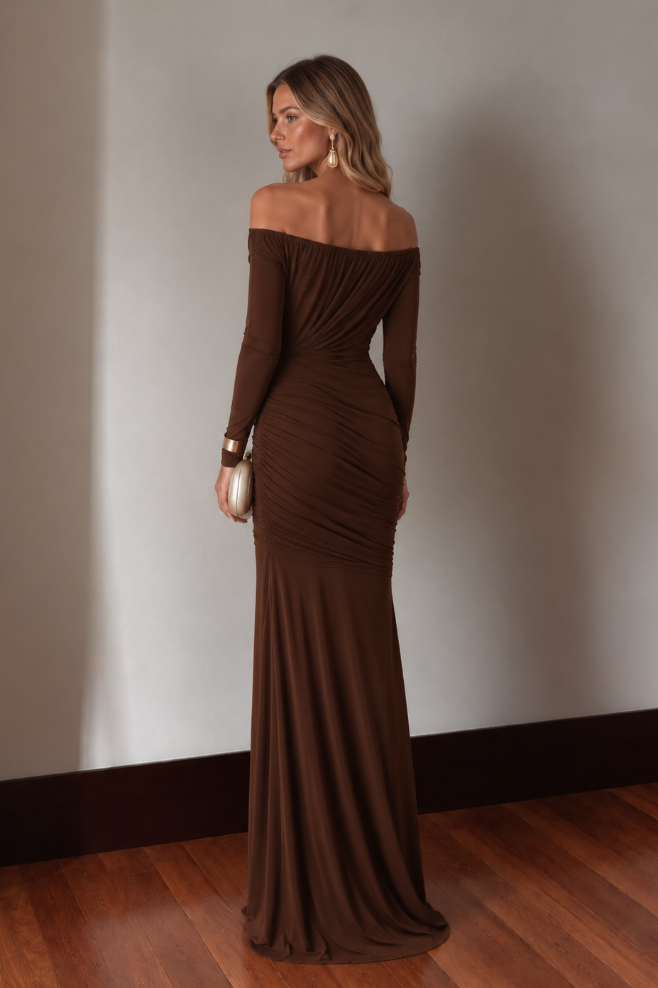 Vestido Joanna Marrón