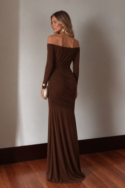 Vestido Joanna Marrón