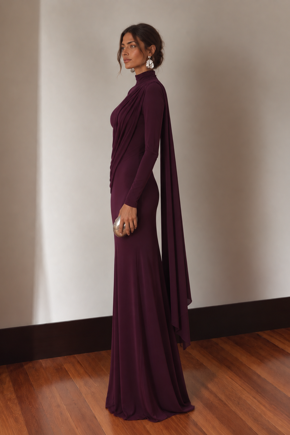 Vestido Isaura Berenjena
