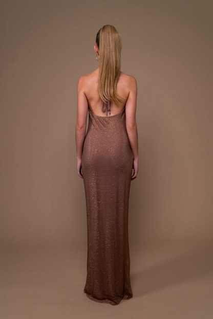 Vestido Calíope Dorado