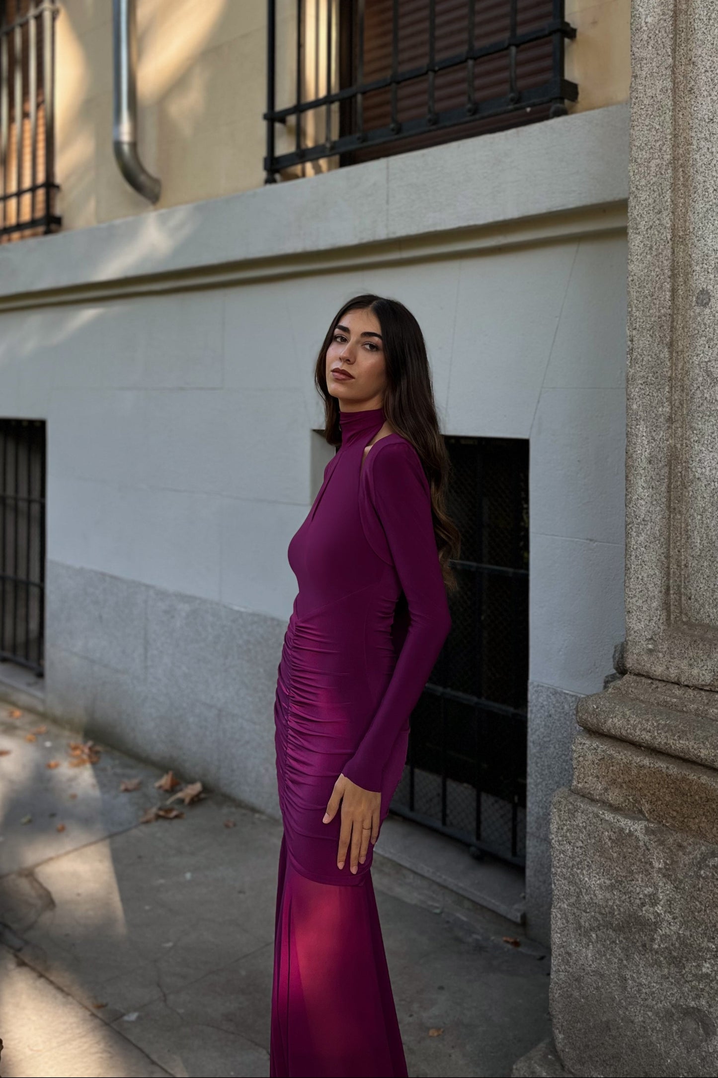 Brigitte Purple Dress