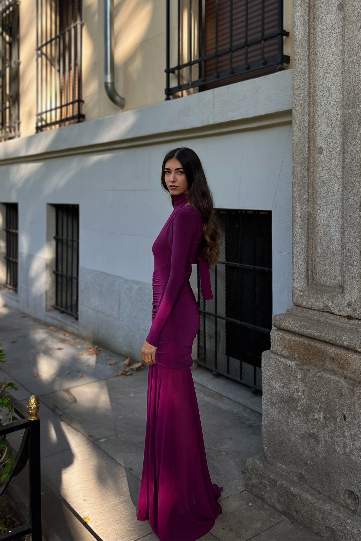 Brigitte Purple Dress