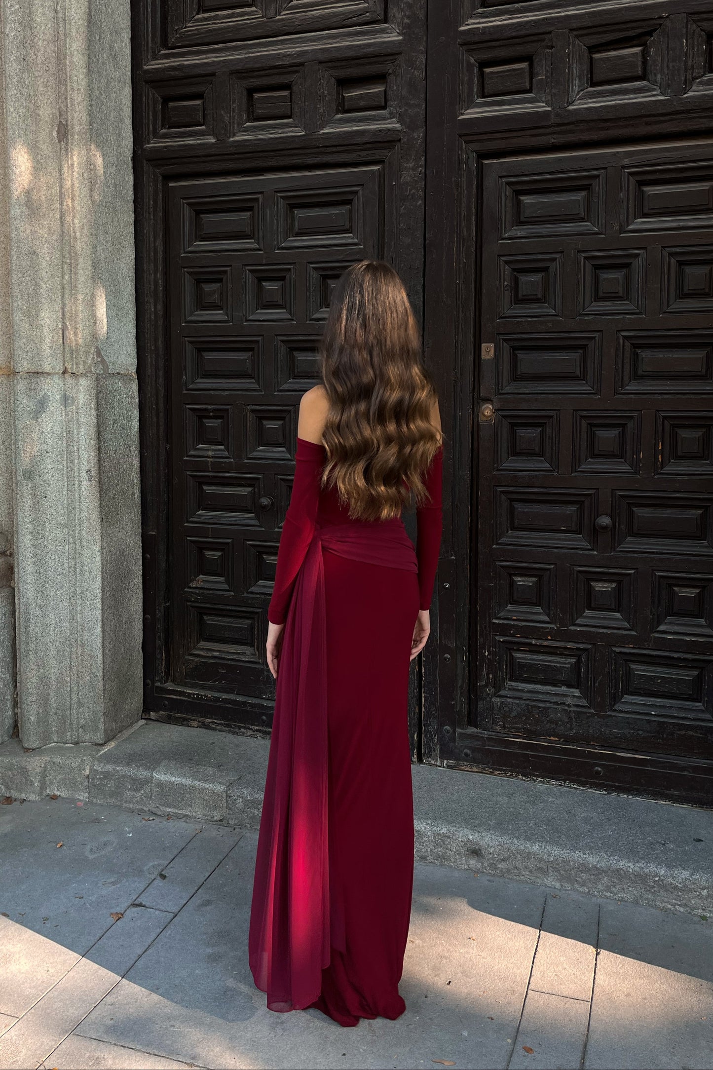 Marilyn Burgundy Dress